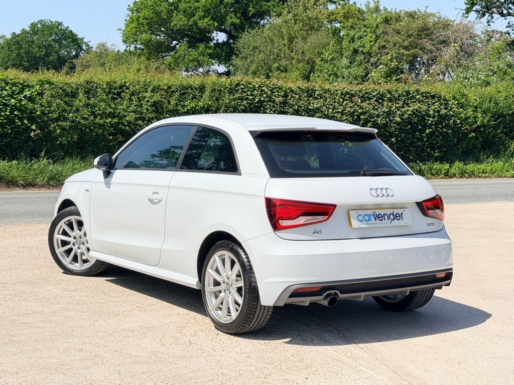 USED 2018 18 AUDI A1 1.0 TFSI S line Hatchback 3dr Petrol S Tronic Euro 6 (s/s) (Nav) (95 ps) 5 Services|Sensors|Cruise|
