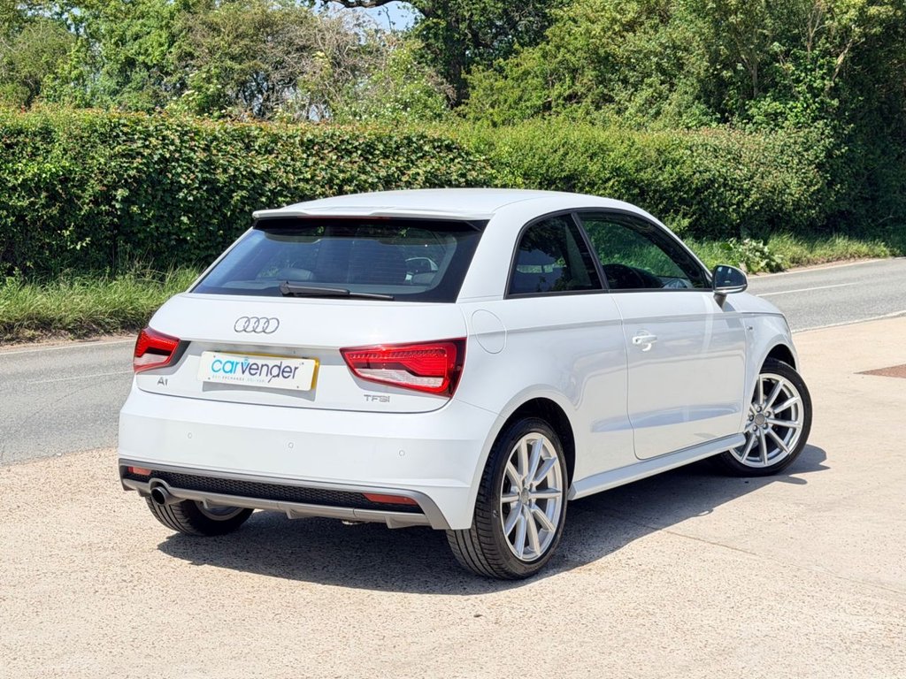 USED 2018 18 AUDI A1 1.0 TFSI S line Hatchback 3dr Petrol S Tronic Euro 6 (s/s) (Nav) (95 ps) 5 Services|Sensors|Cruise|