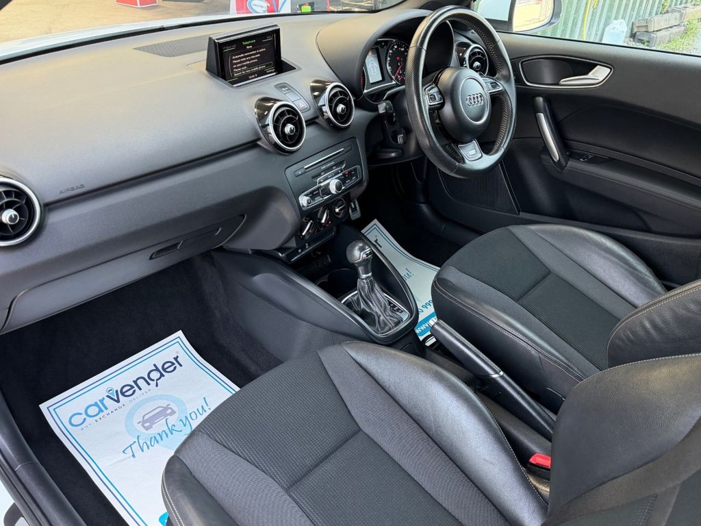 USED 2018 18 AUDI A1 1.0 TFSI S line Hatchback 3dr Petrol S Tronic Euro 6 (s/s) (Nav) (95 ps) 5 Services|Sensors|Cruise|