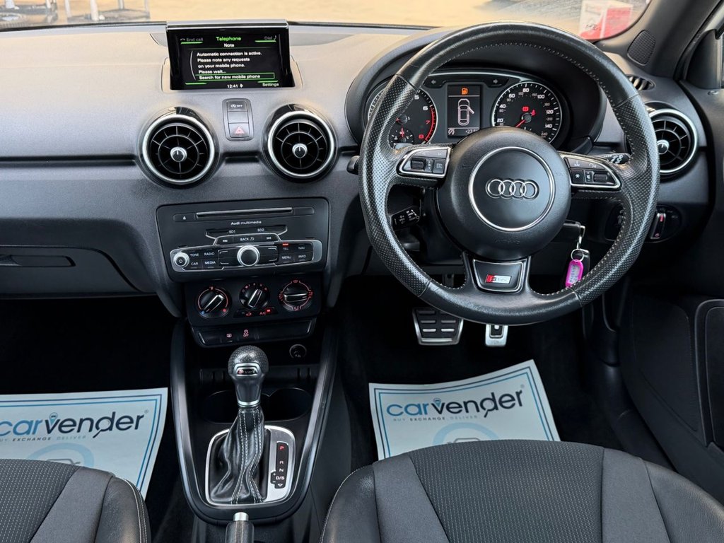 USED 2018 18 AUDI A1 1.0 TFSI S line Hatchback 3dr Petrol S Tronic Euro 6 (s/s) (Nav) (95 ps) 5 Services|Sensors|Cruise|