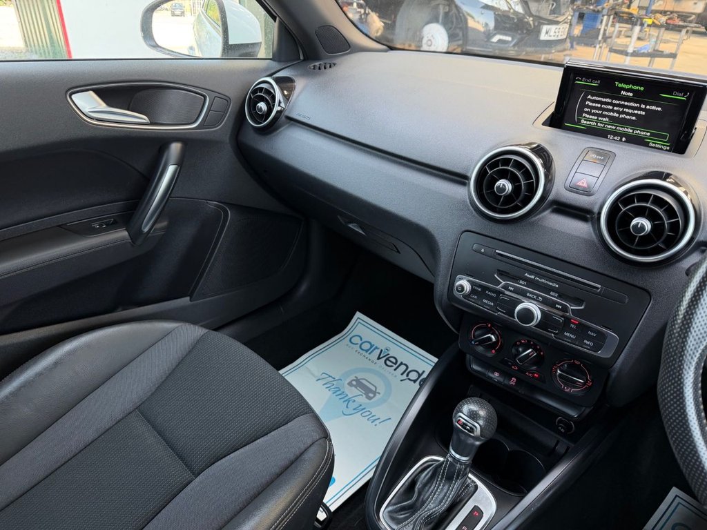 USED 2018 18 AUDI A1 1.0 TFSI S line Hatchback 3dr Petrol S Tronic Euro 6 (s/s) (Nav) (95 ps) 5 Services|Sensors|Cruise|