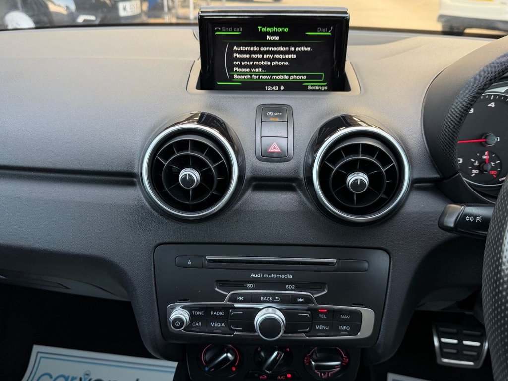 USED 2018 18 AUDI A1 1.0 TFSI S line Hatchback 3dr Petrol S Tronic Euro 6 (s/s) (Nav) (95 ps) 5 Services|Sensors|Cruise|