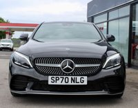PRE-OWNED 2020 70 MERCEDES-BENZ C-CLASS 2.0 C300d AMG Line Edition (Premium) Saloon 4dr Diesel G-Tronic+ Euro 6 (s/s) (245 ps) Obsidian Black Metallic (&pound;685 option), Full Black Leather Interior, AMG Alloys, Heated Seats, 12.3in Digital Instrument Display, Smart Phone Integration, Apple CarPlay, Parking Camera, Active Park Assist, Ambient Lighting, Dynamic LED Headlights, Comand Satellite Navigation, Auto Dimming Mirrors, Wireless Phone Charging, Dynamic Select, DAB Radio, Android Auto, Cruise Control, Tyre Pressure Monitor, Road Sign Recognition, Electric Folding Mirrors, Two Zone Automatic Climate Control, 2 Keys