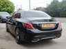 USED 2020 70 MERCEDES-BENZ C-CLASS 2.0 C300d AMG Line Edition (Premium) Saloon 4dr Diesel G-Tronic+ Euro 6 (s/s) (245 ps) Obsidian Black Metallic (&pound;685 option), Full Black Leather Interior, AMG Alloys, Heated Seats, 12.3in Digital Instrument Display, Smart Phone Integration, Apple CarPlay, Parking Camera, Active Park Assist, Ambient Lighting, Dynamic LED Headlights, Comand Satellite Navigation, Auto Dimming Mirrors, Wireless Phone Charging, Dynamic Select, DAB Radio, Android Auto, Cruise Control, Tyre Pressure Monitor, Road Sign Recognition, Electric Folding Mirrors, Two Zone Automatic Climate Control, 2 Keys