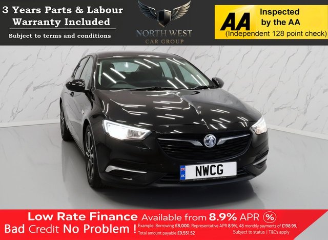 View our Vauxhall Insignia 1.6 Turbo D ecoTEC Design Nav Grand Sport 5dr Diesel Manual Euro 6 (s/s) (110 ps) NATIONWIDE PARTS & LABOUR WARRANTY INCLUDED + 12 MONTHS AA BREAKDOWN FREE