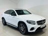 USED 2017 17 MERCEDES-BENZ GLC 2.1 GLC250d AMG Line (Premium) Coupe 5dr Diesel G-Tronic 4MATIC Euro 6 (s/s) (204 ps) Polar White | Black Interior | Glass Sunroof | Night Pack | Reverse Camera | Bluetooth Media | Ambient Lighting | Privacy Glass | ULEZ OK