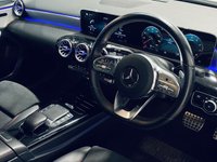 USED 2020 20 MERCEDES-BENZ A-CLASS 1.3 A180 AMG Line (Premium 2) Hatchback 5dr Petrol 7G-DCT Euro 6 (s/s) (136 ps) Cosmos Black | Ambient Lighting | Apple CarPlay | Widescreen | Heated Seats | Privacy Glass | ULEZ OK