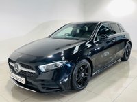 USED 2020 20 MERCEDES-BENZ A-CLASS 1.3 A180 AMG Line (Premium 2) Hatchback 5dr Petrol 7G-DCT Euro 6 (s/s) (136 ps) Cosmos Black | Ambient Lighting | Apple CarPlay | Widescreen | Heated Seats | Privacy Glass | ULEZ OK