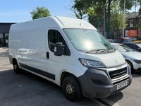 USED 2017 17 PEUGEOT BOXER 2.0 BlueHDi 335 Professional Panel Van 5dr Diesel Manual L3 H2 Euro 6 (130 ps) DRIVER ARMREST, REAR PARKING SENSOR