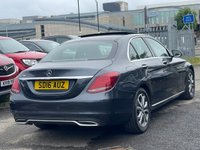 USED 2016 16 MERCEDES-BENZ C-CLASS 2.0 C200 Sport (Premium) Saloon 4dr Petrol 7G-Tronic+ Euro 6 (s/s) (184 ps) 
