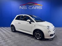 USED 2014 14 FIAT 500 0.9 TwinAir S Hatchback 3dr Petrol Manual Euro 6 (s/s) (105 ps) Full service history Low tax Low insurance cost Air con Electric windows SunroofStop start feature 12 months MOT