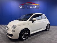 USED 2014 14 FIAT 500 0.9 TwinAir S Hatchback 3dr Petrol Manual Euro 6 (s/s) (105 ps) Full service history Low tax Low insurance cost Air con Electric windows SunroofStop start feature 12 months MOT