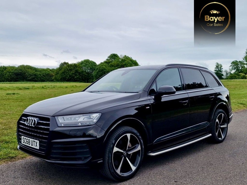 USED 2019 68 AUDI Q7 3.0 TDI V6 50 Black Edition SUV 5dr Diesel Tiptronic quattro Euro 6 (s/s) (286 ps) FINANCE AVAILABLE