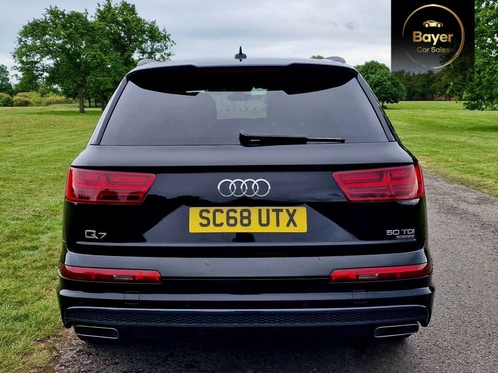 USED 2019 68 AUDI Q7 3.0 TDI V6 50 Black Edition SUV 5dr Diesel Tiptronic quattro Euro 6 (s/s) (286 ps) FINANCE AVAILABLE