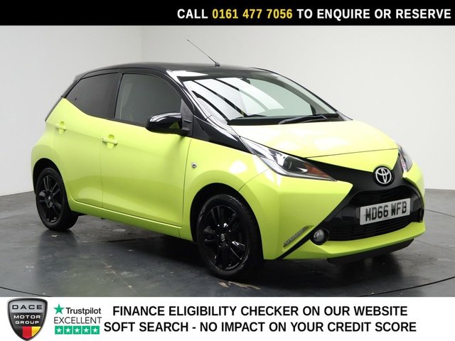 View our Toyota Aygo 1.0 VVT-i x-cite 3 Yellow Bi-Tone Hatchback 5dr Petrol Manual Euro 6 (68 ps)