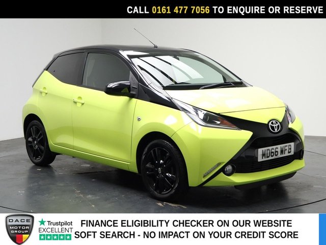 View our Toyota Aygo 1.0 VVT-i x-cite 3 Yellow Bi-Tone Hatchback 5dr Petrol Manual Euro 6 (68 ps)