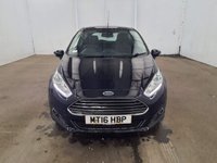 USED 2016 16 FORD FIESTA 1.2 Petrol, Zetec Edition, 3 Door, Hatchback, Manual, Euro 6. FULL 12 MONTH MOT WITH EVERY CAR