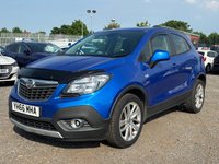 USED 2016 66 VAUXHALL MOKKA 1.6i Exclusiv SUV 5 door Petrol Manual 2WD Euro 6 in Blue BLUETOOTH+SENSORS+CD PLAYER
