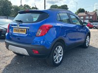 USED 2016 66 VAUXHALL MOKKA 1.6i Exclusiv SUV 5 door Petrol Manual 2WD Euro 6 in Blue BLUETOOTH+SENSORS+CD PLAYER