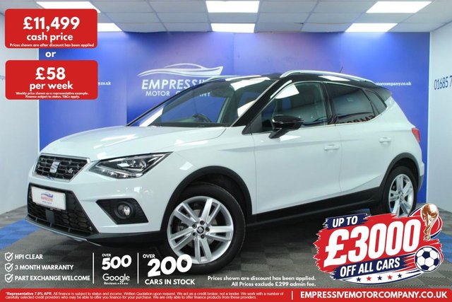 View our Seat Arona 1.0 TSI GPF FR SUV 5dr Petrol Manual Euro 6 (s/s) (115 ps)