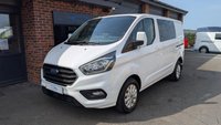 USED 2022 22 FORD TRANSIT CUSTOM 2.0 300 EcoBlue Limited Crew Van Double Cab 5dr Diesel Manual L1 H1 Euro 6 (s/s) (6 Seat) (130 ps) *** 6 SEATS - AIR CON - CRUISE CONTROL - PARKING SENSORS ***