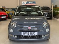 USED 2018 18 FIAT 500 1.2 Lounge Hatchback 3 door Petrol Manual Euro 6 in Grey DAB RADIO+BLUETOOTH+REAR SENSORS