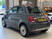 USED 2018 18 FIAT 500 1.2 Lounge Hatchback 3 door Petrol Manual Euro 6 in Grey DAB RADIO+BLUETOOTH+REAR SENSORS