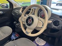 USED 2018 18 FIAT 500 1.2 Lounge Hatchback 3 door Petrol Manual Euro 6 in Grey DAB RADIO+BLUETOOTH+REAR SENSORS