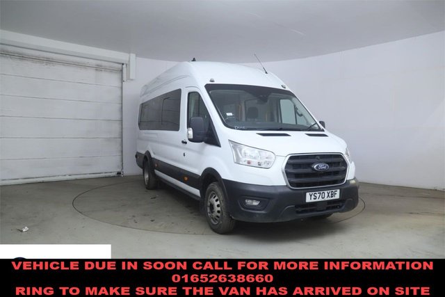 View our Ford Transit 2.0 460 EcoBlue Leader Minibus Double Cab 5dr Diesel Manual RWD L4 H3 Euro 6 (s/s) (17 Seat, DRW) (130 ps)