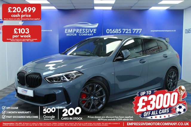 View our BMW 1 Series 2.0 128ti Hatchback 5dr Petrol Auto Euro 6 (s/s) (265 ps)