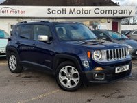 USED 2016 16 JEEP RENEGADE 1.6 MultiJetII Limited SUV 5dr Diesel Manual Euro 6 (s/s) (120 ps) Heat seats, Nav, park sens+