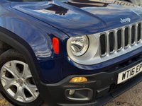 USED 2016 16 JEEP RENEGADE 1.6 MultiJetII Limited SUV 5dr Diesel Manual Euro 6 (s/s) (120 ps) Heat seats, Nav, park sens+