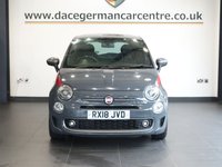 USED 2018 18 FIAT 500 1.2 S Hatchback 3dr Petrol Manual Euro 6 (s/s) (69 bhp) BLUETOOTH MEDIA STREAMING + APPLE CARPLAY / ANDROID AUTO + BEATS SOUND SYSTEM + APPS CONTROL + DAB DIGITAL RADIO + TOUCH SCREEN MEDIA DISPLAY + CRUISE CONTROL + PARKING SENSORS + AUTOMATIC HEADLIGHTS + LED DAY TIME RUNNING LIGHTS + LEATHER MULTI FUNCTIONAL STEERING WHEEL + ECO STOP START SYSTEM + CLIMATE CONTROL + AIR CONDITIONING + PRIVACY GLASS + 16 INCH ALLOY WHEELS + ELECTRIC DOOR MIRRORS + 60/40 FOLDING REAR SEATS.....