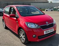 USED 2014 14 SKODA CITIGO 1.0 MPI Elegance Hatchback 5dr Petrol ASG Euro 5 (75 ps) HIGH SPEC SMALL 5 DOOR AUTOMATIC CAR IN EXCELLENT CONDITION INSIDE AND OUT, LONG MOT AND EXCELLENT HISTORY WITH 9 STAMPS IN THE SERVICE BOOK! HPI CLEAR,2 X KEYS, SAT NAV, BLUETOOTH, HEATED FRONT SEATS, ALLOYS AND AIR CON!