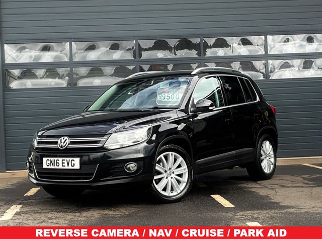 View our Volkswagen Tiguan 2.0 TDI BlueMotion Tech Match Edition SUV 5dr Diesel Manual 2WD Euro 6 (s/s) (150 ps) ***CAMERA+NAV+CRUISE+PARKAID+FSH***