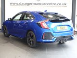USED 2017 17 HONDA CIVIC 1.5 VTEC Turbo Sport Hatchback 5dr Petrol CVT Euro 6 (s/s) (182 ps) COMES WITH A COMPREHENSIVE HONDA MAIN DEALER SERVICE HISTORY + SATELLITE NAVIGATION + APPLE CARPLAY / ANDROID AUTO + REAR VIEW CAMERA + BLUETOOTH PHONE AND MEDIA CONNECTIVITY + APPS CONTROL + IN CAR ENTERTAINMENT WITH TOUCH SCREEN MEDIA DISPLAY + AUTOMATIC LED HEADLIGHTS + DAB DIGITAL RADIO + DUAL ZONE CLIMATE CONTROL + AIR CONDITIONING + ECO STOP/START SYSTEM + SELECTABLE DRIVING MODES + FRONT AND REAR PARKING SENSORS + 17 INCH ALLOY WHEELS + AUTOMATIC WIPERS WITH RAIN SENSOR