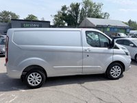 USED 2021 71 FORD TRANSIT CUSTOM Silver 2.0 280 EcoBlue Limited van, 49,800 miles, Euro 6, 6-Speed manual, A/C, Alloys, touchscreen, front & rear sensors. Plus VAT @ 20%! This 2021 Ford Transit Custom offers exceptional value with its remarkably low mileage of just 49,800 miles, especially for a vehicle of its age, and has been meticulously maintained by a single owner.  This 2.0 280 EcoBlue Limited L1 H1 Euro 6 (s/s) 5dr model, a 280 Limited variant with the desirable Limited trim, is powered by an efficient 2.0 litre diesel engine meeting Euro 6 emissions standards.  It comes equipped with the ICE Feature Pack 21, which includes Bluetooth connectivity, and Seat