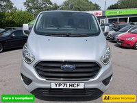 USED 2021 71 FORD TRANSIT CUSTOM Silver 2.0 280 EcoBlue Limited van, 49,800 miles, Euro 6, 6-Speed manual, A/C, Alloys, touchscreen, front & rear sensors. Plus VAT @ 20%! This 2021 Ford Transit Custom offers exceptional value with its remarkably low mileage of just 49,800 miles, especially for a vehicle of its age, and has been meticulously maintained by a single owner.  This 2.0 280 EcoBlue Limited L1 H1 Euro 6 (s/s) 5dr model, a 280 Limited variant with the desirable Limited trim, is powered by an efficient 2.0 litre diesel engine meeting Euro 6 emissions standards.  It comes equipped with the ICE Feature Pack 21, which includes Bluetooth connectivity, and Seat