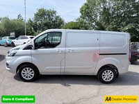 USED 2021 71 FORD TRANSIT CUSTOM Silver 2.0 280 EcoBlue Limited van, 49,800 miles, Euro 6, 6-Speed manual, A/C, Alloys, touchscreen, front & rear sensors. Plus VAT @ 20%! This 2021 Ford Transit Custom offers exceptional value with its remarkably low mileage of just 49,800 miles, especially for a vehicle of its age, and has been meticulously maintained by a single owner.  This 2.0 280 EcoBlue Limited L1 H1 Euro 6 (s/s) 5dr model, a 280 Limited variant with the desirable Limited trim, is powered by an efficient 2.0 litre diesel engine meeting Euro 6 emissions standards.  It comes equipped with the ICE Feature Pack 21, which includes Bluetooth connectivity, and Seat