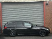 USED 2014 14 BMW 3 SERIES 2.0 320d M Sport Touring 5dr Diesel Auto xDrive Euro 5 (s/s) (184 ps) BLACK+CLEANEXAMPLE+LOADED