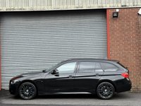 USED 2014 14 BMW 3 SERIES 2.0 320d M Sport Touring 5dr Diesel Auto xDrive Euro 5 (s/s) (184 ps) BLACK+CLEANEXAMPLE+LOADED