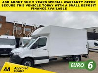 USED 2021 71 MERCEDES-BENZ SPRINTER 2.1 316 CDI PROGRESSIVE L3 LUTON LWB BOX TAIL LIFT VAN RWD 161BHP. EURO 6 ULEZ. FINANCE. PX 1 OWNER. 316 CDI 161BHP. L3 LUTON TAIL LIFT. PX.