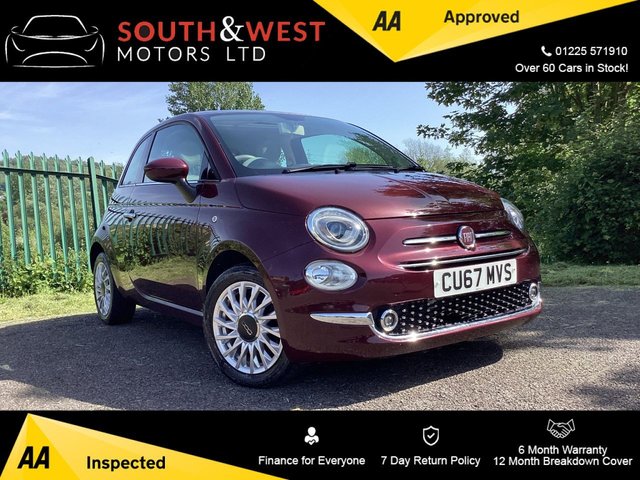 View our Fiat 500 1.2 Lounge Hatchback 3dr Petrol Manual Euro 6 (s/s) (69 bhp)