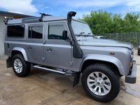 USED 2012 62 LAND ROVER DEFENDER 2.2 TDCi Station Wagon Double Cab 5dr Diesel Manual 4WD MWB Euro 5 (122 ps) 7 seats fsh defender 110 station wagen 7 seater only 67 k fsh