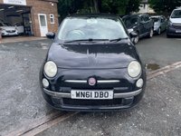 USED 2011 61 FIAT 500 1.2 Lounge Hatchback 3dr Petrol Manual Euro 5 (s/s) (69 bhp) 2 FORMER KEEPER+&pound;35 ROAD TAX