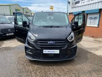 USED 2022 71 FORD TRANSIT CUSTOM FACTORY MS-RT CREW VAN DOUBLE CAB AUTO L2 H1 EURO 6 (185bhp) IN BLACK FULL MOT, 6 MONTH WARRATY, PX WELCOME