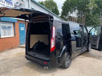 USED 2022 71 FORD TRANSIT CUSTOM FACTORY MS-RT CREW VAN DOUBLE CAB AUTO L2 H1 EURO 6 (185bhp) IN BLACK FULL MOT, 6 MONTH WARRATY, PX WELCOME