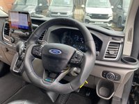 USED 2022 71 FORD TRANSIT CUSTOM FACTORY MS-RT CREW VAN DOUBLE CAB AUTO L2 H1 EURO 6 (185bhp) IN BLACK FULL MOT, 6 MONTH WARRATY, PX WELCOME