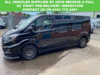 USED 2022 71 FORD TRANSIT CUSTOM FACTORY MS-RT CREW VAN DOUBLE CAB AUTO L2 H1 EURO 6 (185bhp) IN BLACK FULL MOT, 6 MONTH WARRATY, PX WELCOME