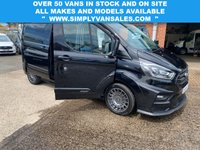 USED 2022 71 FORD TRANSIT CUSTOM FACTORY MS-RT CREW VAN DOUBLE CAB AUTO L2 H1 EURO 6 (185bhp) IN BLACK FULL MOT, 6 MONTH WARRATY, PX WELCOME